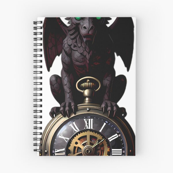 Item preview, Gothic Stone Gargoyle Antique Pewter Pocket Watch designed and sold by IllumeInk.