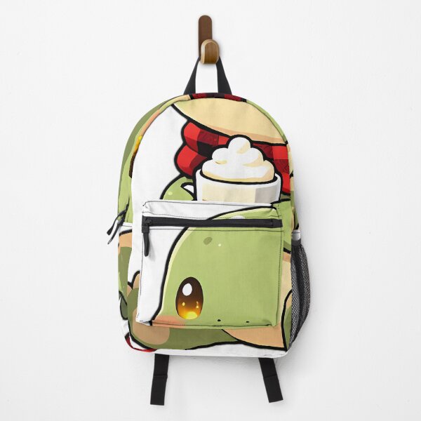 Item preview, Cute Baby Megalosaurus in Plaid Flannel Scarf Holding Latte designed and sold by pumsquare.