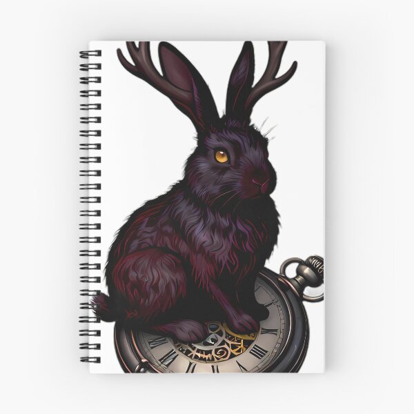 Item preview, Gothic Jackalope Antique Silver Pocket Watch designed and sold by IllumeInk.