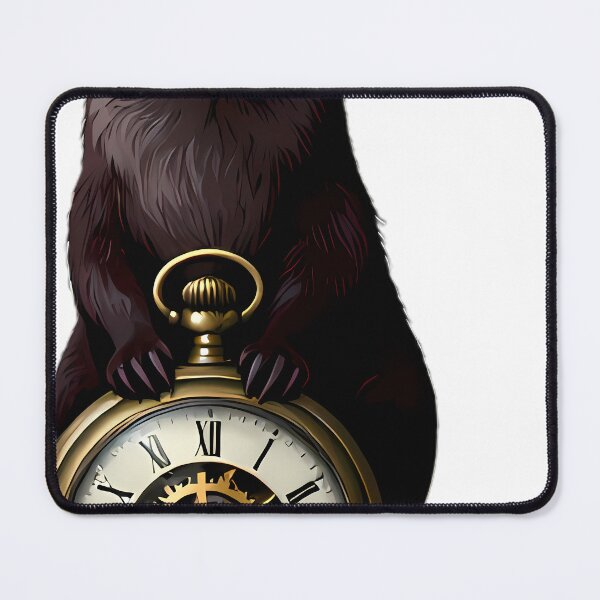Item preview, Gothic River Otter Antique Brass Pocket Watch designed and sold by IllumeInk.
