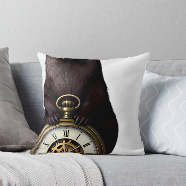 Item preview, Gothic River Otter Antique Brass Pocket Watch designed and sold by IllumeInk.