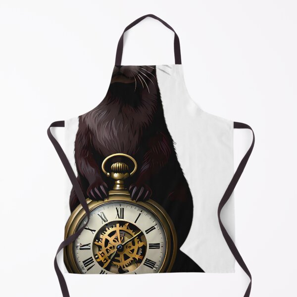 Item preview, Gothic River Otter Antique Brass Pocket Watch designed and sold by IllumeInk.
