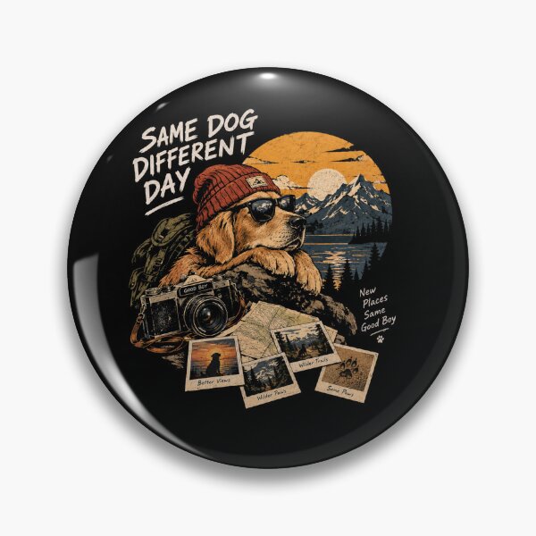 Item preview, Same Dog Different Day - Adventurous Golden Retriever Hiking Streetwear designed and sold by GenZFashion000.