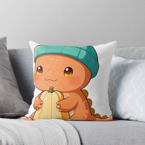Item preview, Cute Baby Ceratosaurus with Mini Nose Horn Hugging Butternut Squash designed and sold by pumsquare.