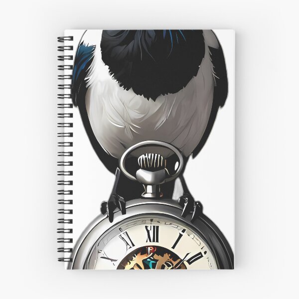 Item preview, Gothic Magpie Jeweled Silver Pocket Watch designed and sold by IllumeInk.