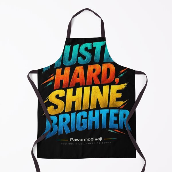 Item preview, Hustle Hard Shine Brighter Motivational Typography Design designed and sold by Pawar1999.