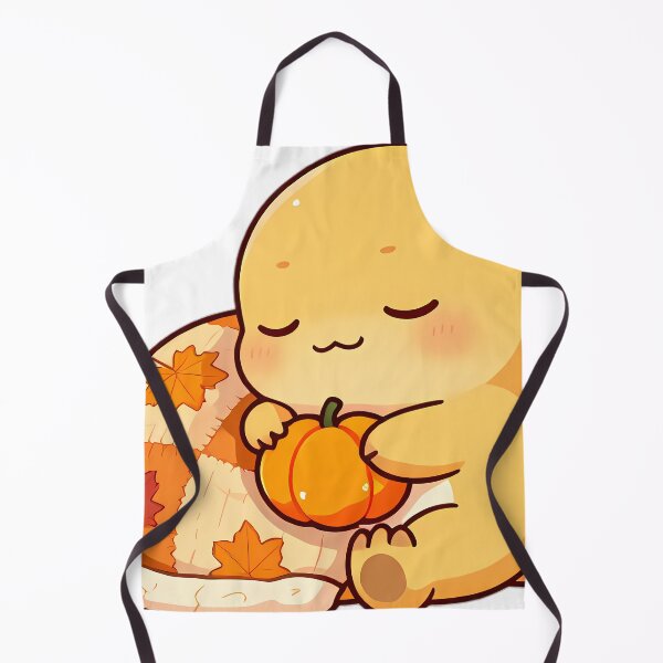 Item preview, Cute Sleepy Baby Chibi Dinosaur Curled Up in Autumn Leaf Blanket designed and sold by pumsquare.