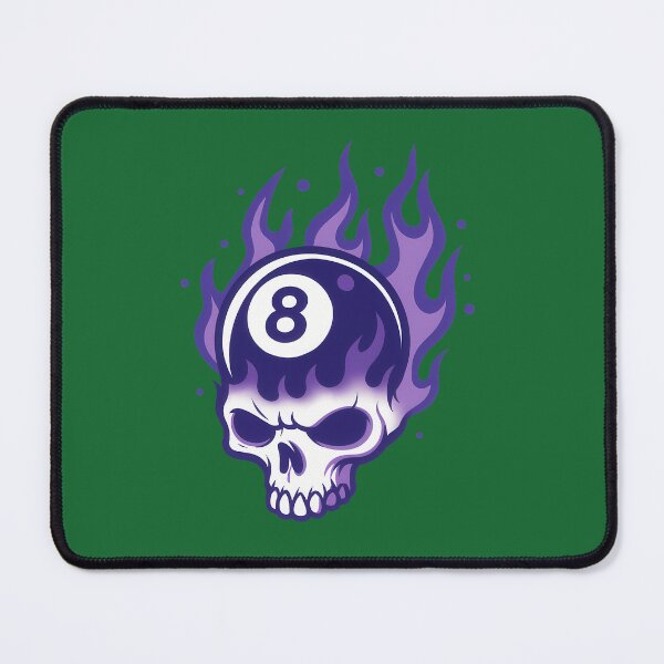 Item preview, Purple Flame Skull 8-Ball Graphic Design 747 designed and sold by Gavani2341.