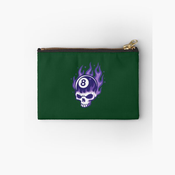 Item preview, Purple Flame Skull  8-Ball Graphic Design 747 designed and sold by Gavani2341.