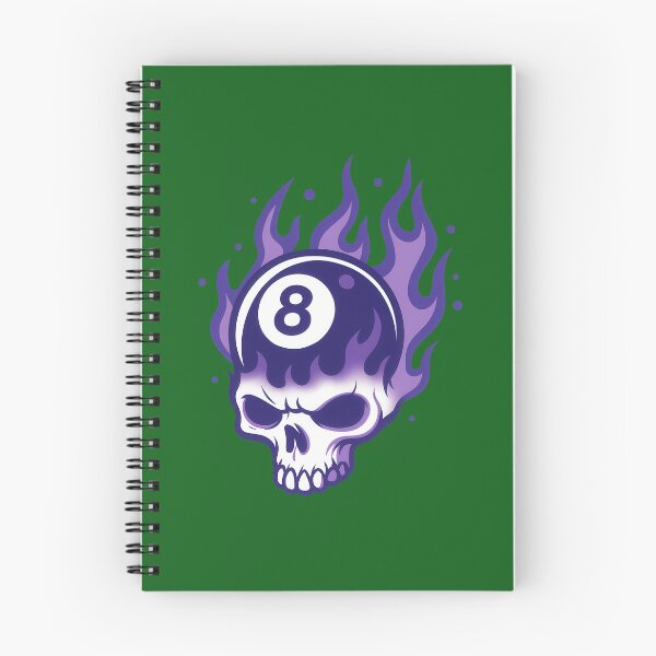 Item preview, Purple Flame Skull  8-Ball Graphic Design 747 designed and sold by Gavani2341.