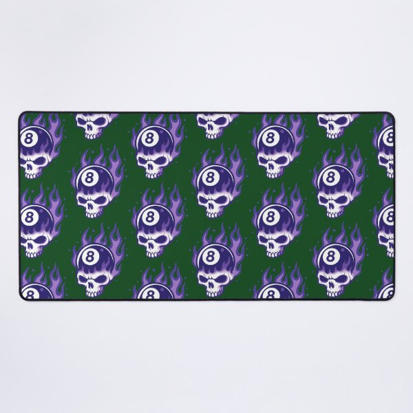 Item preview, Purple Flame Skull 8-Ball Graphic Design 747 designed and sold by Gavani2341.
