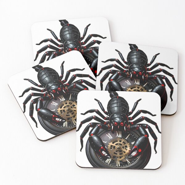 Item preview, Gothic Emperor Scorpion Obsidian Pocket Watch designed and sold by IllumeInk.