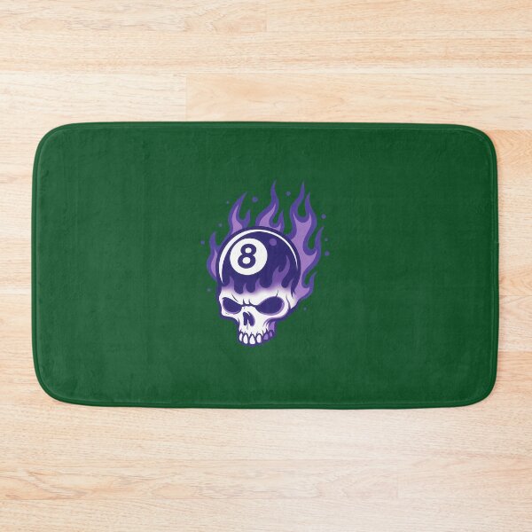 Item preview, Purple Flame Skull  8-Ball Graphic Design 747 designed and sold by Gavani2341.