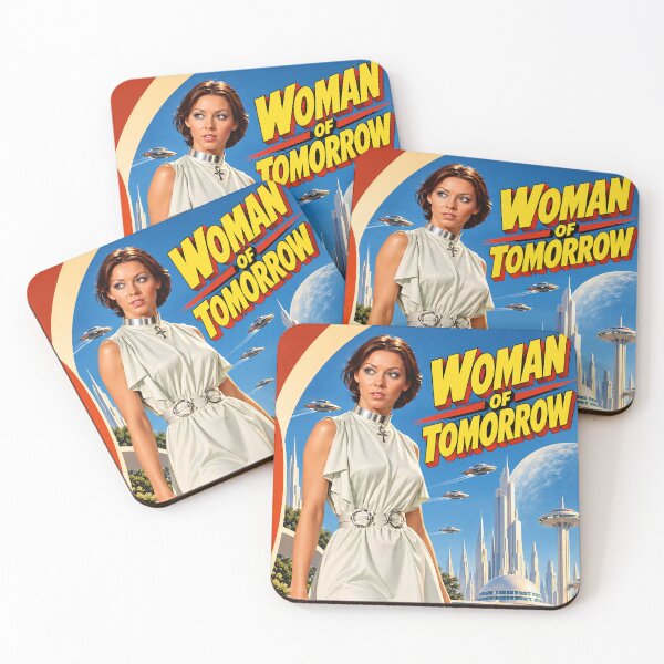 Item preview, Woman of Tomorrow Reto Sci-Fi Poster designed and sold by Moviebuff91.