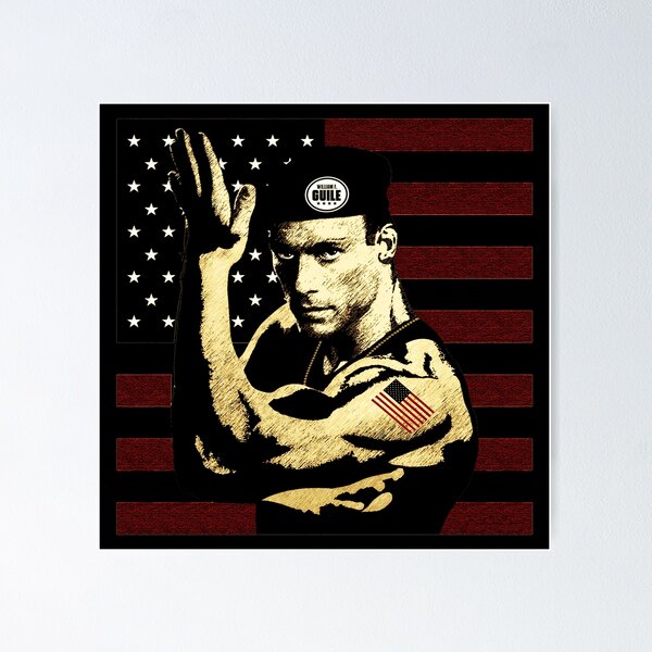 Item preview, Street Fighter Guile Sonic Boom US Flag Military Art designed and sold by reishaval.