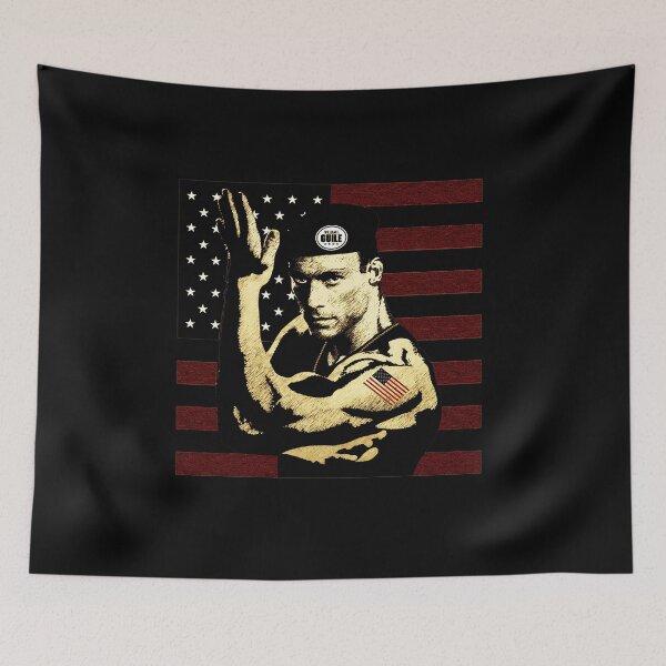 Item preview, Street Fighter Guile Sonic Boom US Flag Military Art designed and sold by reishaval.