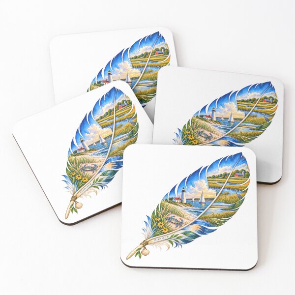 Item preview, Delaware Coastal Feather designed and sold by Whimspired By Paxx.