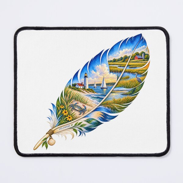 Item preview, Delaware Coastal Feather designed and sold by Whimspired By Paxx.