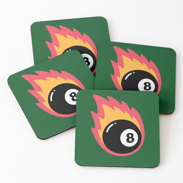 Item preview, Retro Flaming 8 Ball On Fire Pool Lover 440 designed and sold by Gavani2341.