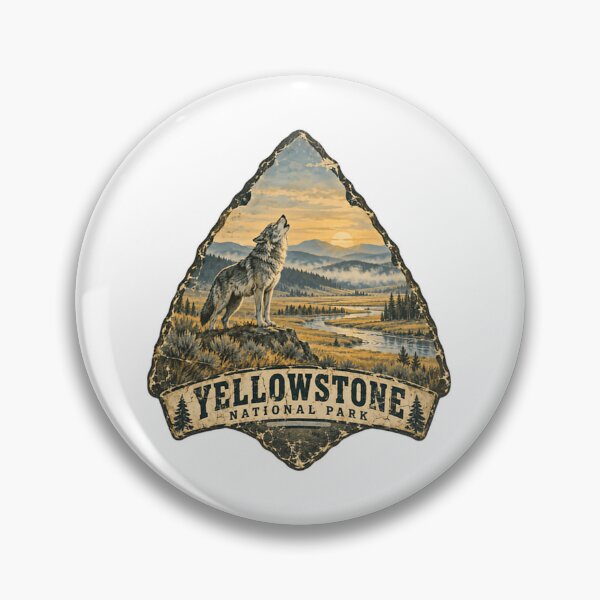 Item preview, Yellowstone National Park Howling Wolf Wildlife Nature Park Visitor designed and sold by Star3NowForMe.