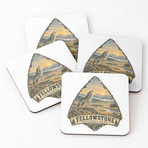 Item preview, Yellowstone National Park Howling Wolf Wildlife Nature Park Visitor designed and sold by Star3NowForMe.