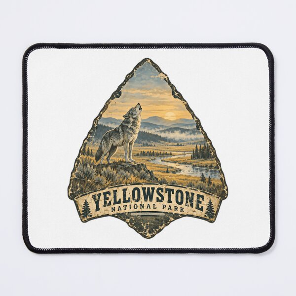 Item preview, Yellowstone National Park Howling Wolf Wildlife Nature Park Visitor designed and sold by Star3NowForMe.