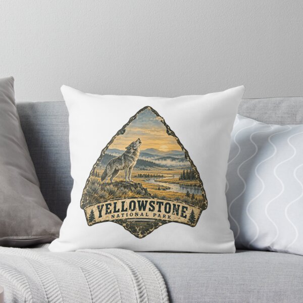 Item preview, Yellowstone National Park Howling Wolf Wildlife Nature Park Visitor designed and sold by Star3NowForMe.