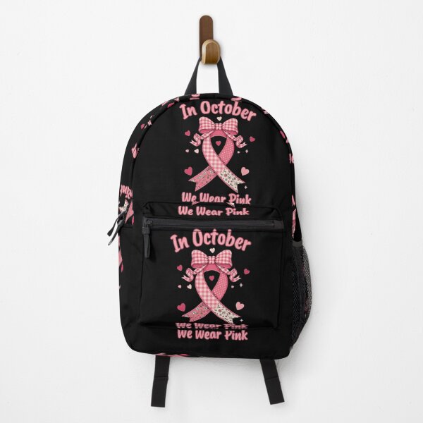 Item preview, In October We Wear Pink Sketch Style Awareness Pink Ribbon Bow Design designed and sold by Zizo-DR44.