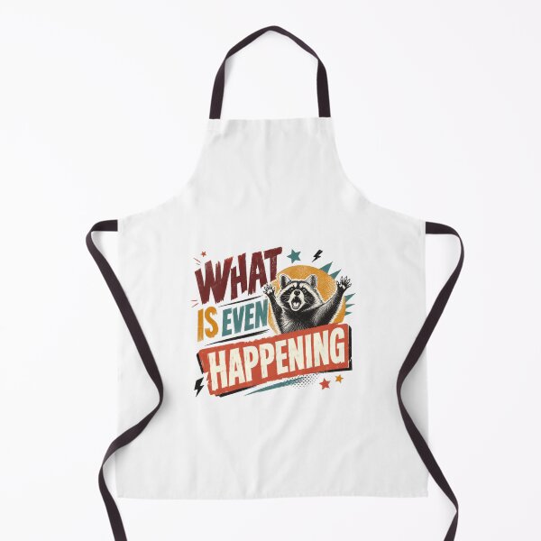 Item preview, What Is Even Happening Raccoon Funny Animal Lover Quote designed and sold by HumansStuck12.