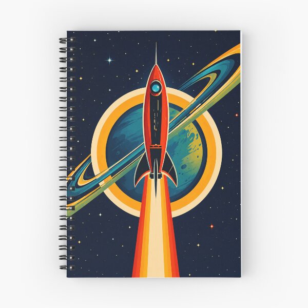 Item preview, Minimalist Retro Sci-Fi Rocket designed and sold by Moviebuff91.