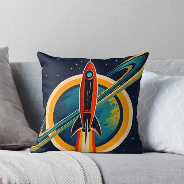 Item preview, Minimalist Retro Sci-Fi Rocket designed and sold by Moviebuff91.