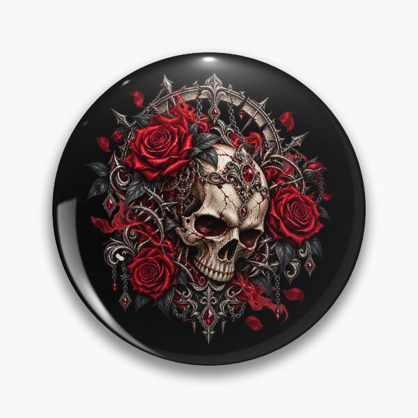 Artikelvorschau, Gothic Skull and Roses – Dark Fantasy entworfen und verkauft von TroviTutto.
