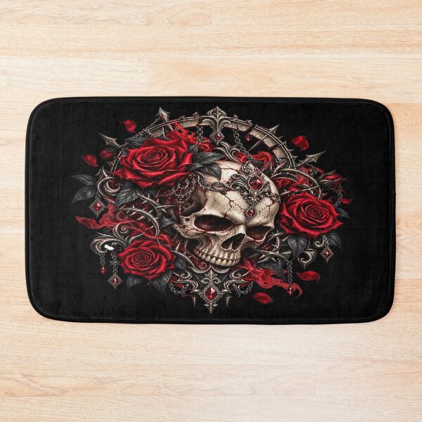 Item preview, Gothic Skull and Roses – Dark Fantasy designed and sold by TroviTutto.