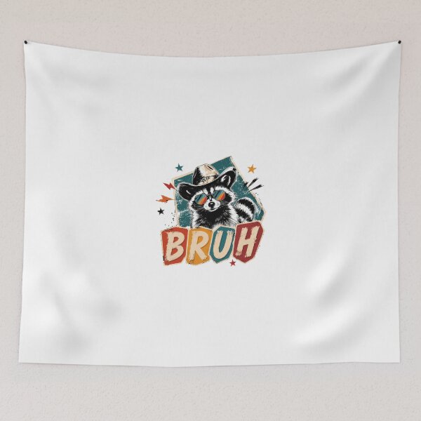 Item preview, Bruh Raccoon Humorous Slang Meme designed and sold by JonesFlora2025.