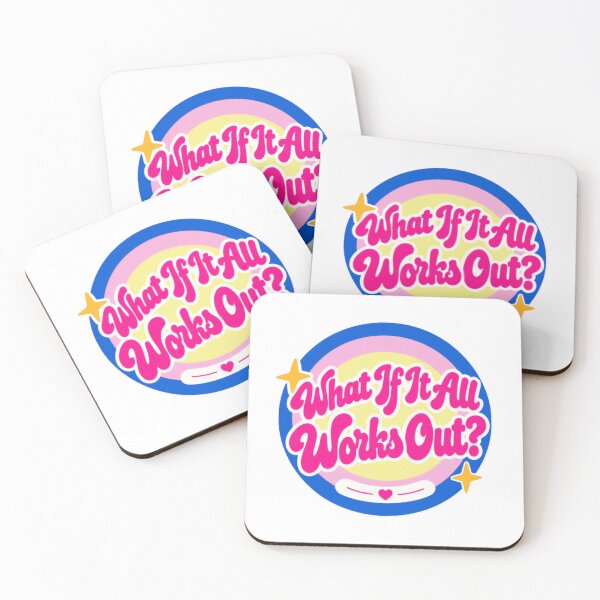 Item preview, What If It All Works Out? Positive Quote Optimism Encouragement Motivation Self Care designed and sold by SkeletonsDanger.