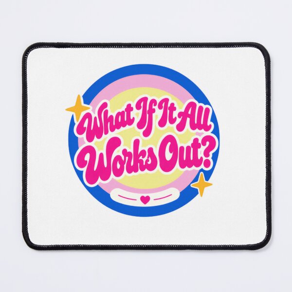 Item preview, What If It All Works Out? Positive Quote Optimism Encouragement Motivation Self Care designed and sold by SkeletonsDanger.
