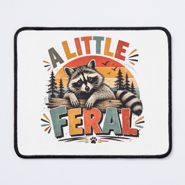 Item preview, A Little Feral Raccoon Wildlife Outdoor Animal Lover designed and sold by RetroMini2026.