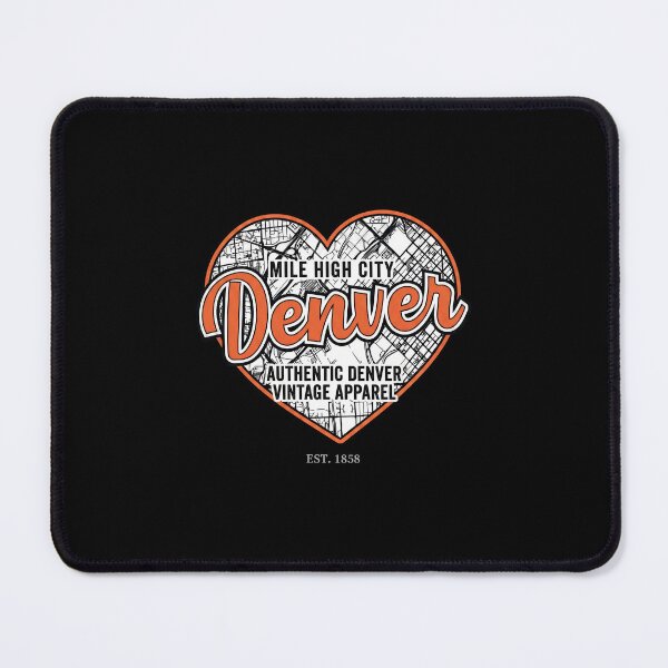 Item preview, Denver Heart City Map Typography designed and sold by Malikaoyle.