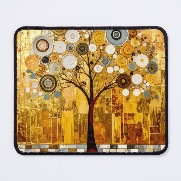 Item preview, Ornate Gold Leaf and Mosaic Circle Tree designed and sold by Vicky Brago-Mitchell®.