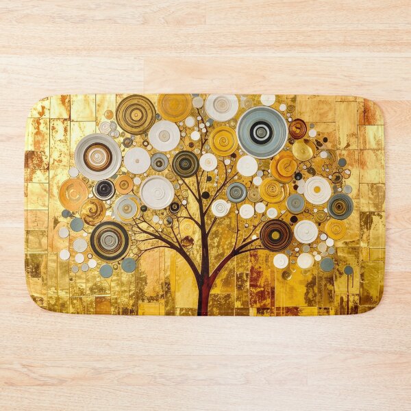 Item preview, Ornate Gold Leaf and Mosaic Circle Tree designed and sold by Vicky Brago-Mitchell®.