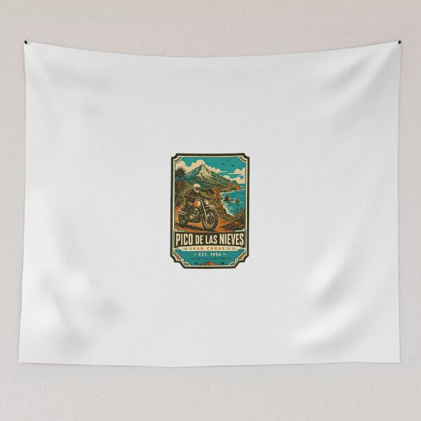 Item preview, Pico De Las Nieves Gran Canaria Est. 1956 Canary Islands Spain Motorcycling Adventure Travel Biker designed and sold by Simsimah26Parks.