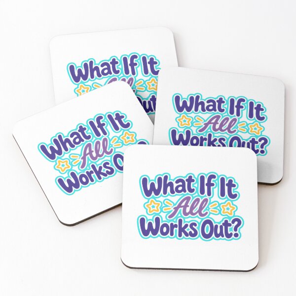 Item preview, What If It All Works Out Positive Affirmation Optimism Motivation designed and sold by SkeletonsDanger.