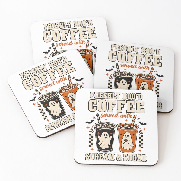 Item preview, Freshly Boo’d Coffee with Cute Halloween Ghosts designed and sold by NoeValdric.