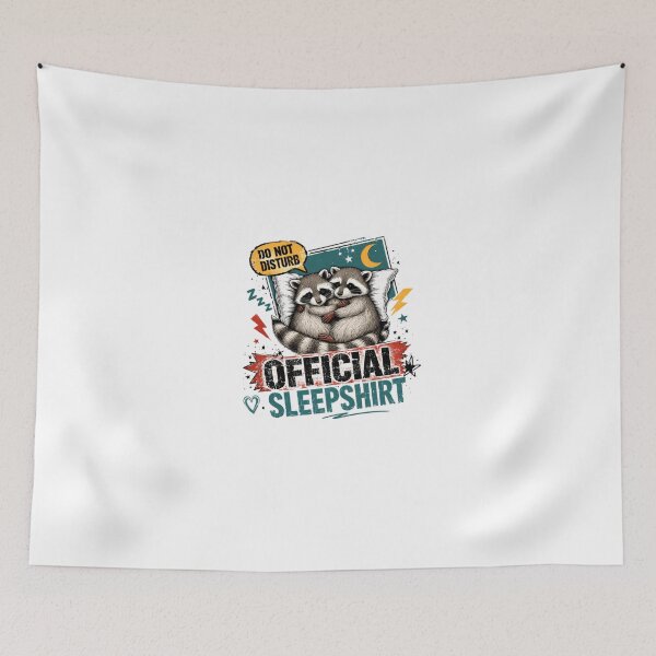 Item preview, Do Not Disturb Official Sleep Raccoon Lover Sleeping Animal Wildlife designed and sold by JonesFlora2025.