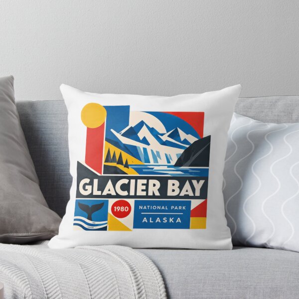 Item preview, Glacier Bay National Park Alaska 1980 Travel Souvenir Mountains Whale designed and sold by Simsimah26Parks.