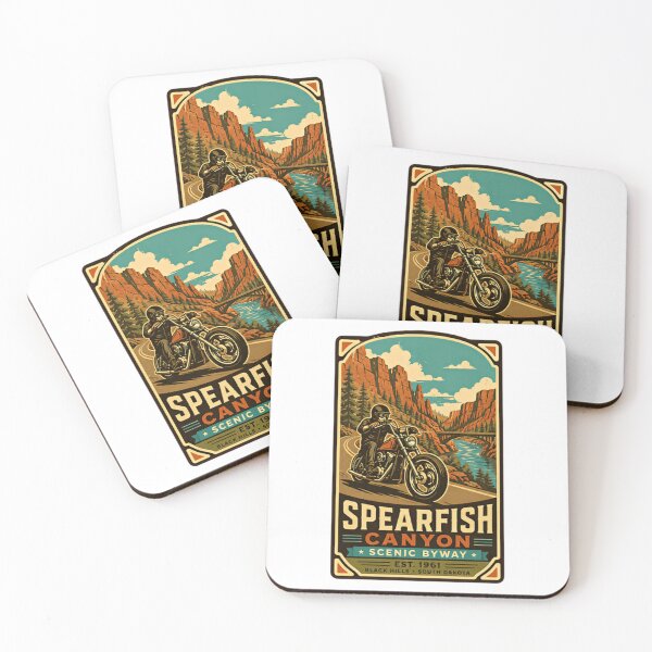 Item preview, Spearfish Canyon Scenic Byway Est 1961 South Black Hills South Dakota Motorcycle Rider Travel designed and sold by Simsimah26Parks.