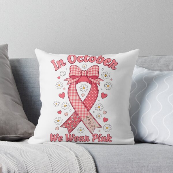 Item preview, In October We Wear Pink Daisy Floral Ribbon Breast Cancer Awareness Gift designed and sold by Zizo-DR44.