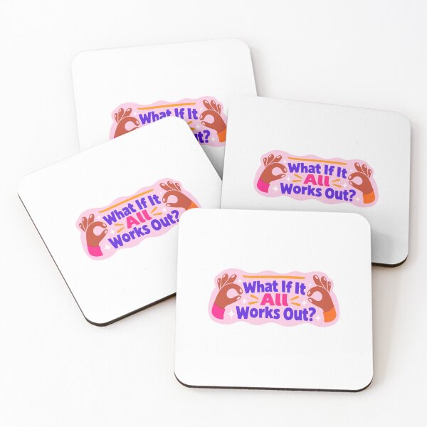 Item preview, What If It All Works Out? Optimistic Manifestation Positive Thinking Encouragement designed and sold by SkeletonsDanger.