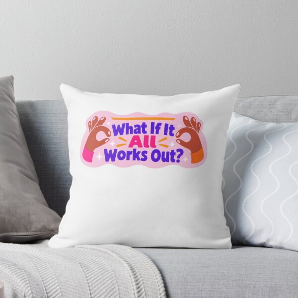 Item preview, What If It All Works Out? Optimistic Manifestation Positive Thinking Encouragement designed and sold by SkeletonsDanger.