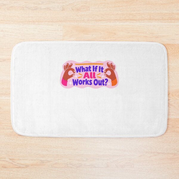 Item preview, What If It All Works Out? Optimistic Manifestation Positive Thinking Encouragement designed and sold by SkeletonsDanger.
